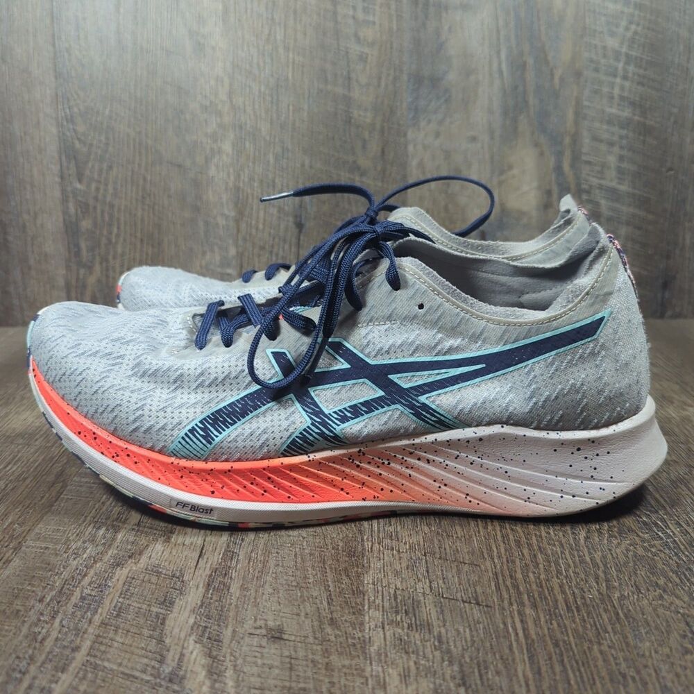 Asics Men's Magic Speed Gray Mesh Running Shoes 11.5 Celebration of Sport Pack - Picture 6 of 13